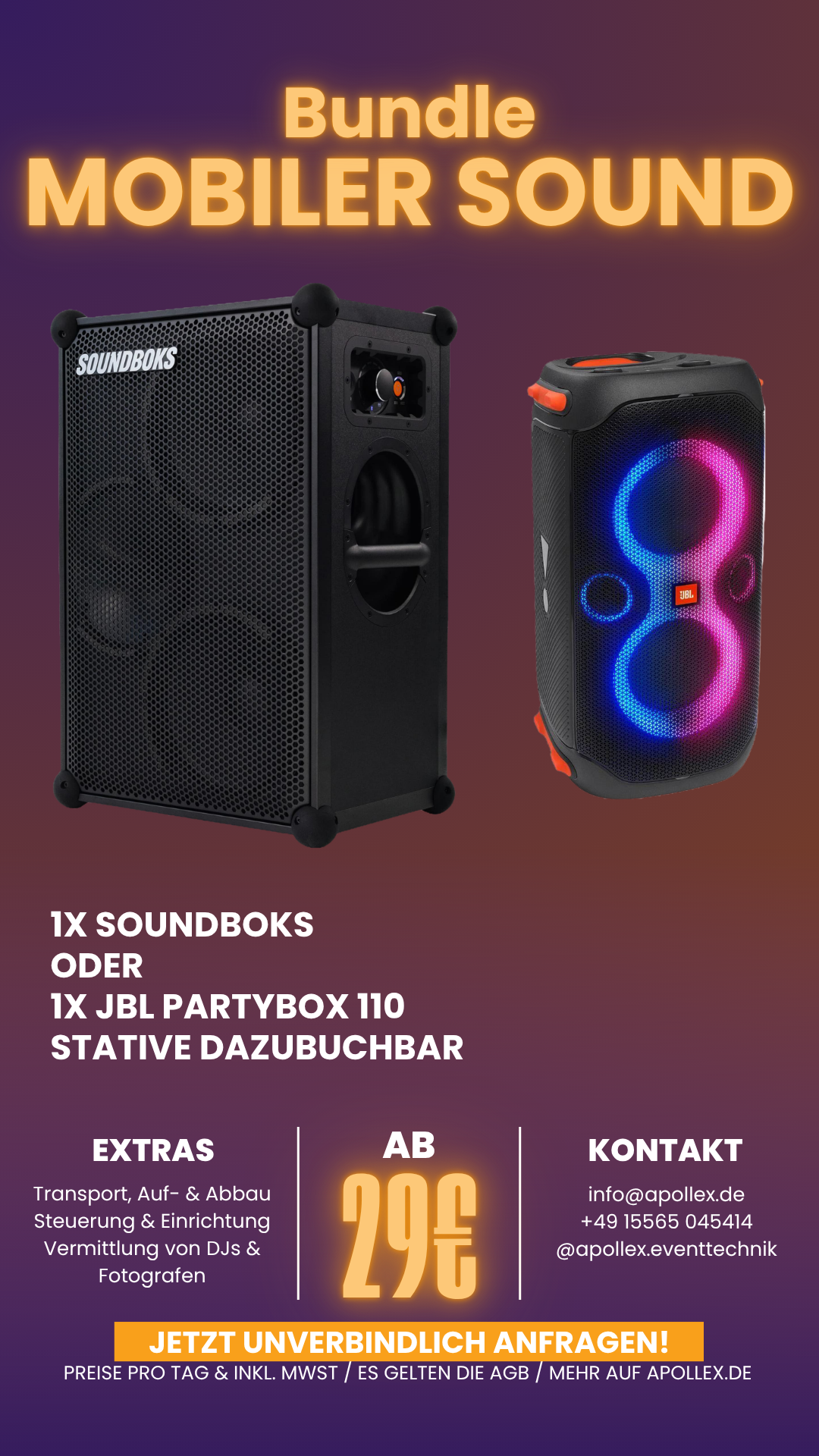 Soundboks Akku Lautsprecher mieten